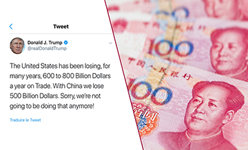 Tweet de D. Trump vs yuan chinois